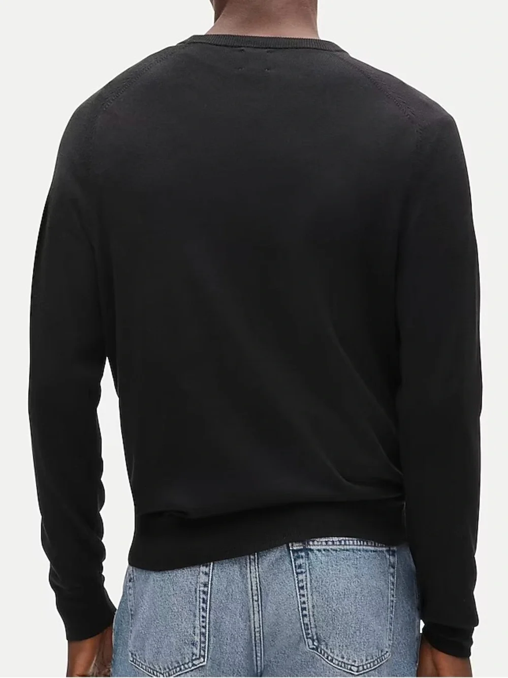 J. CREW Cashmere Sweater BLACK Crewneck In Solid Men’s Size Large L Soft New NWT